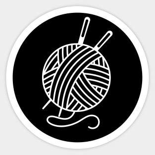 yarn ball knitting Sticker